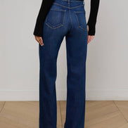 Denim Gamba Larga Blu Sbiadito Delany Scottie L'Agence