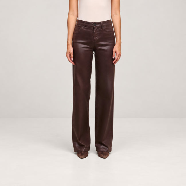 L'Agence, Jeans spalmato a gamba larga Clayton