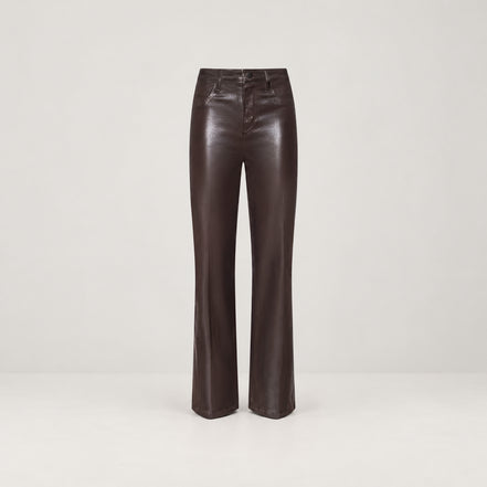 L'Agence, Jeans spalmato a gamba larga Clayton