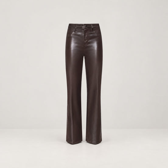L'Agence, Jeans spalmato a gamba larga Clayton