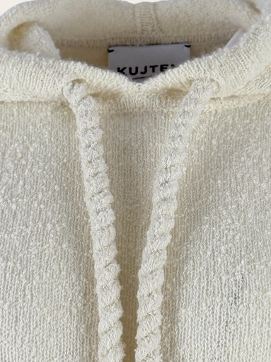 Felpa Cashmere Bouclè con Cappuccio Kujten