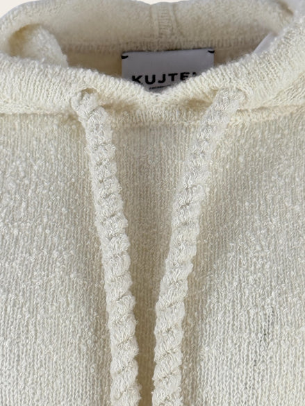 Felpa Cashmere Bouclè con Cappuccio Kujten
