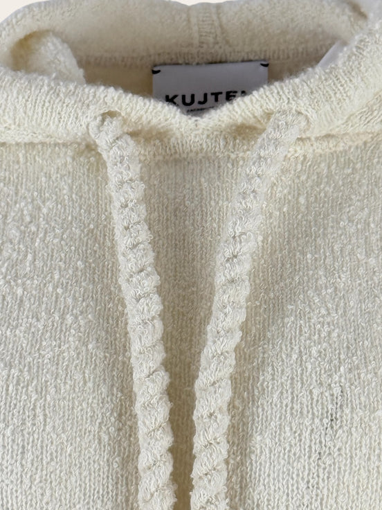 Felpa Cashmere Bouclè con Cappuccio Kujten