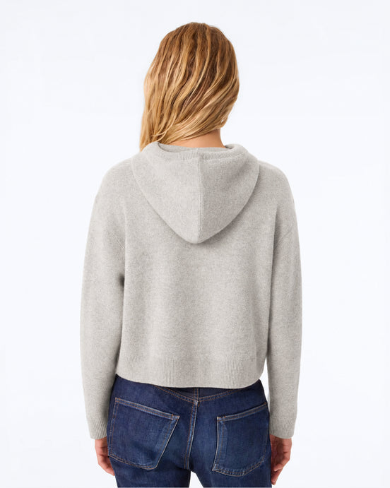 Kujten, Felpa con cappuccio in cashmere cropped