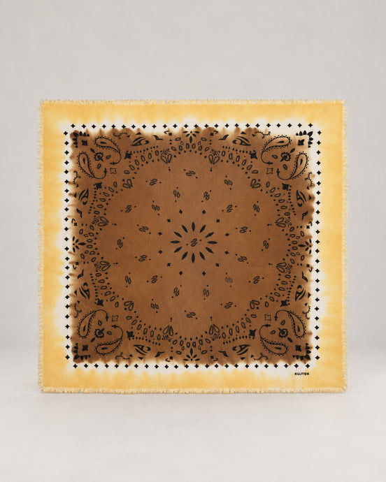 Kujten, Foulard in cashmere motivo bandana tie-dye