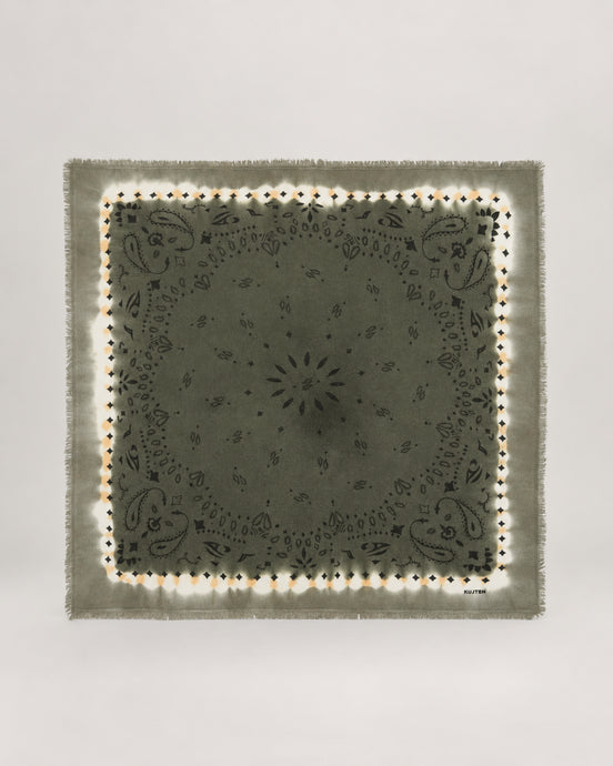 Kujten, Foulard in cashmere motivo bandana tie-dye