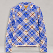 Guest in Residence, Giacca Camicia Dylan Checked  in Cashmere