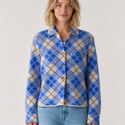 Guest in Residence, Giacca Camicia Dylan Checked  in Cashmere