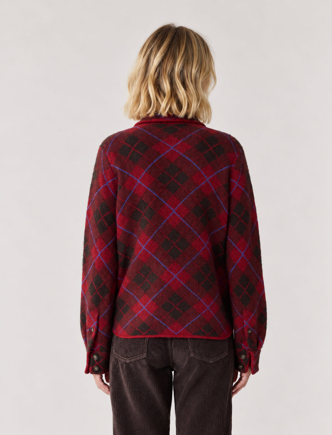 Guest in Residence, Giacca Camicia Dylan Checked  in Cashmere