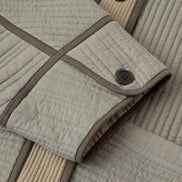 Giacca Corta in Gabardine di Cotone Trapuntata Patchouli  Soeur