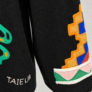 TAIEUR, Giacca in Lana con Ricami Ange Tarot