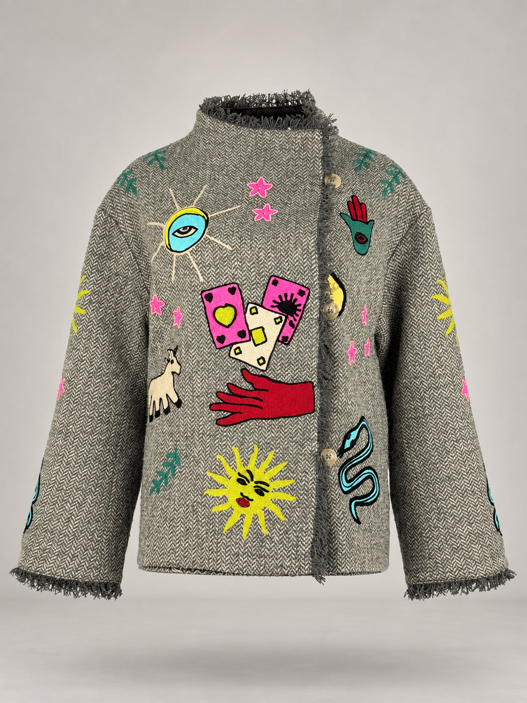 TAIEUR, Giaccone Lana e Cashmere Olga Tatoo