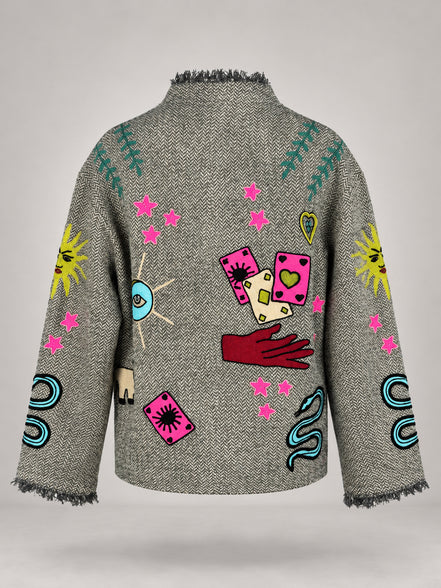 TAIEUR, Giaccone Lana e Cashmere Olga Tatoo