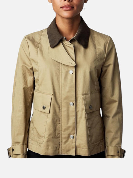 Trench Corto Impermeabile Beige Bazar de Luxe