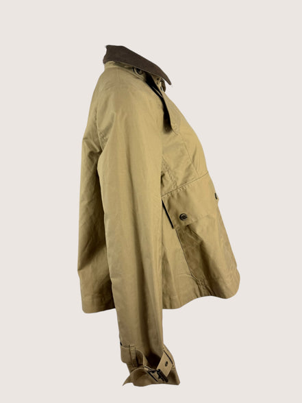 Trench Corto Impermeabile Beige Bazar de Luxe