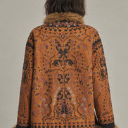 Antik Batik, Giaccone con ricami e pelliccia Ivan