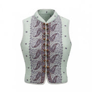 Gilet in Cotone Trapuntato Fantasia Paisley Johri AntiK Batik