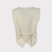 Gilet con Scollo a V Ricamato con Bottoni Maison Hotel