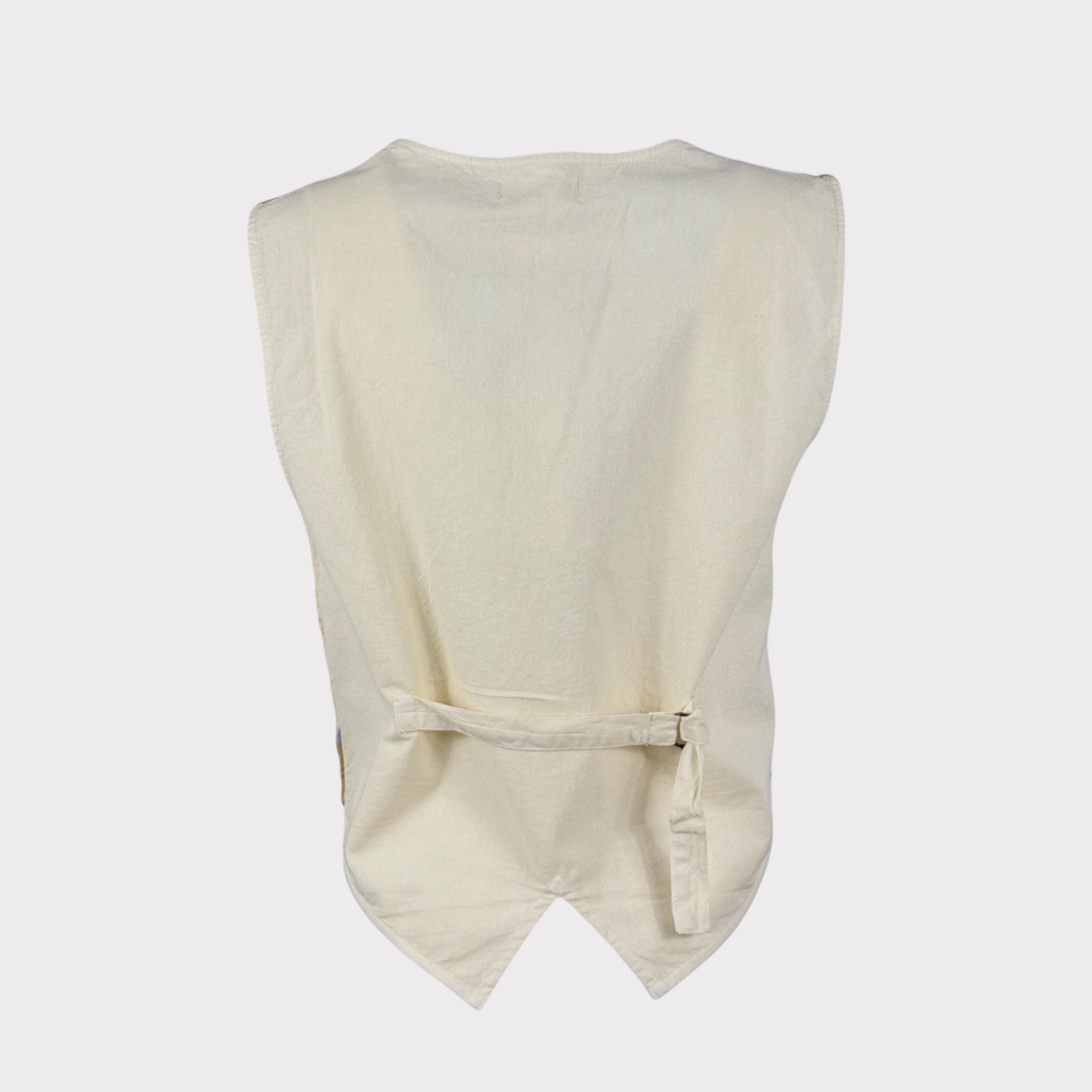 Gilet con Scollo a V Ricamato con Bottoni Maison Hotel