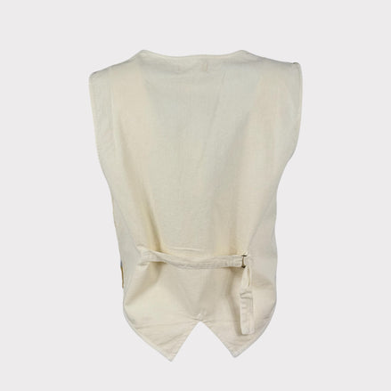 Gilet con Scollo a V Ricamato con Bottoni Maison Hotel