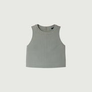 Top Senza Maniche  in Cotone Verde Acqua Pampa Soeur