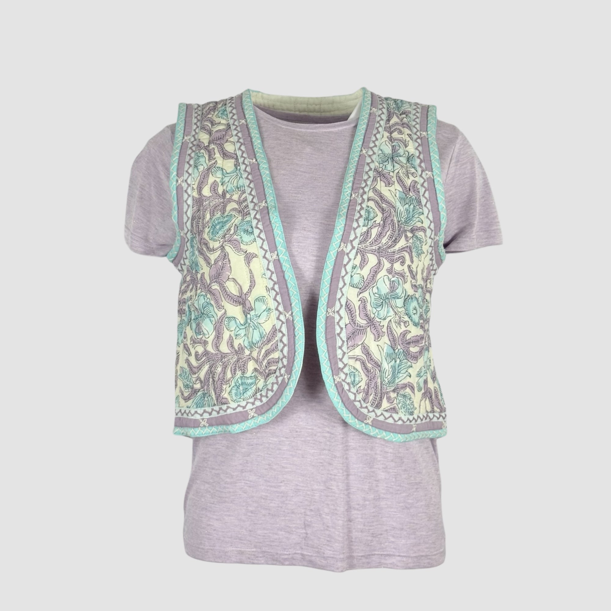Gilet Trapuntato In Cotone Fantasia Karina Maison Hotel