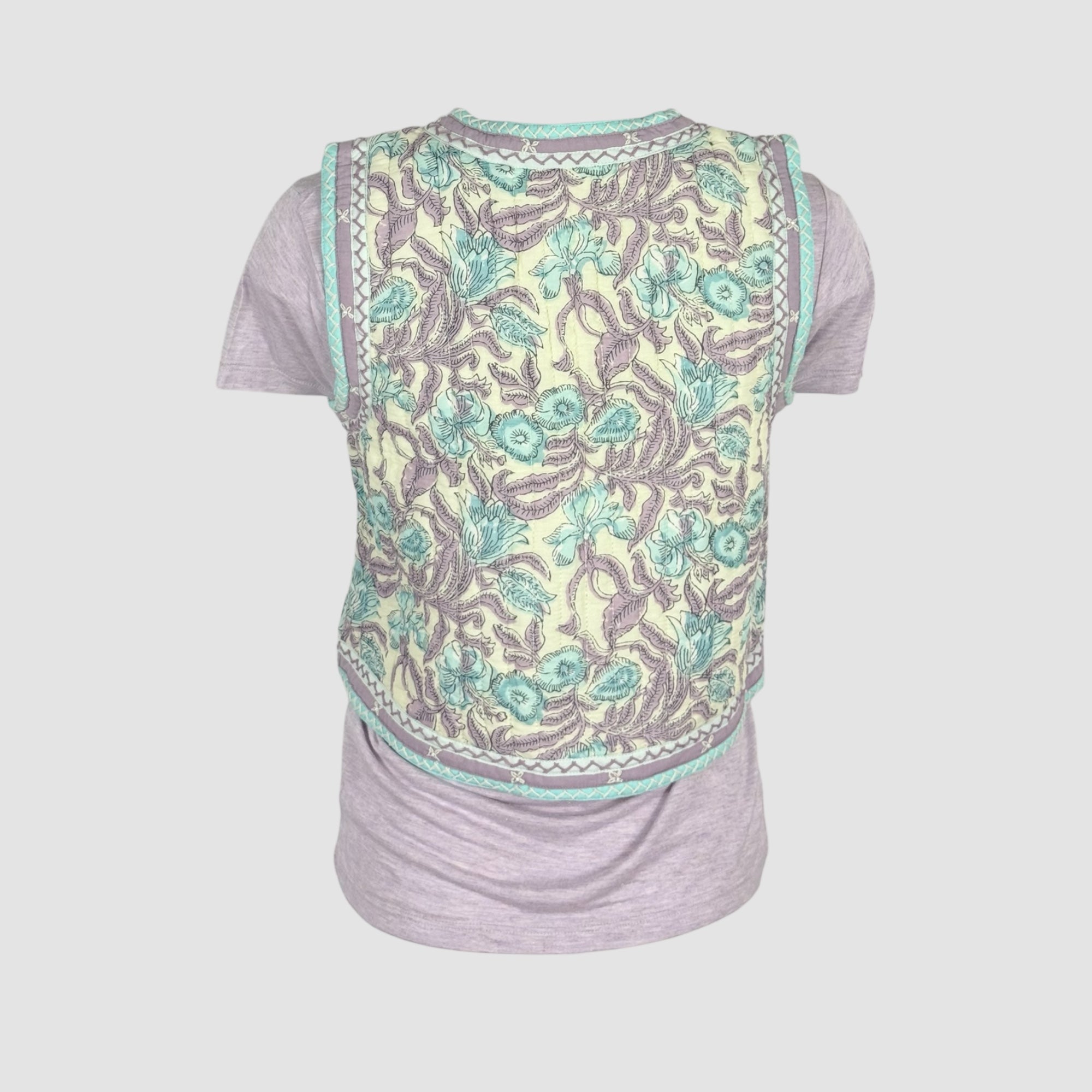 Gilet Trapuntato In Cotone Fantasia Karina Maison Hotel