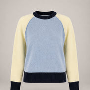 Kujten, Maglia in Cashmere Girocollo Muticolor