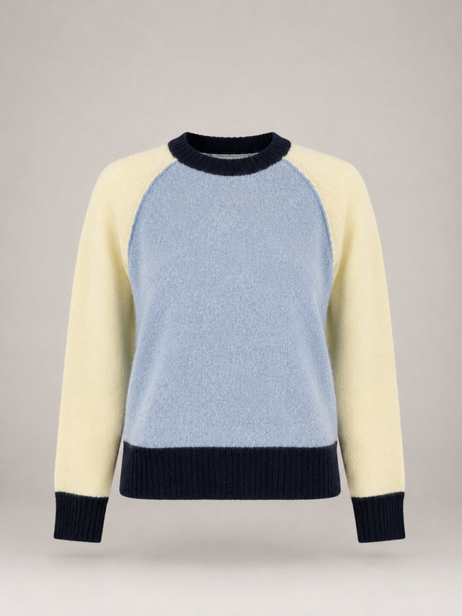 Kujten, Maglia in Cashmere Girocollo Muticolor