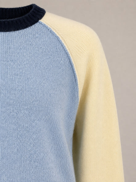 Kujten, Maglia in Cashmere Girocollo Muticolor
