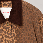 Xirena, Giubbotto in Denim Stampa Animalier