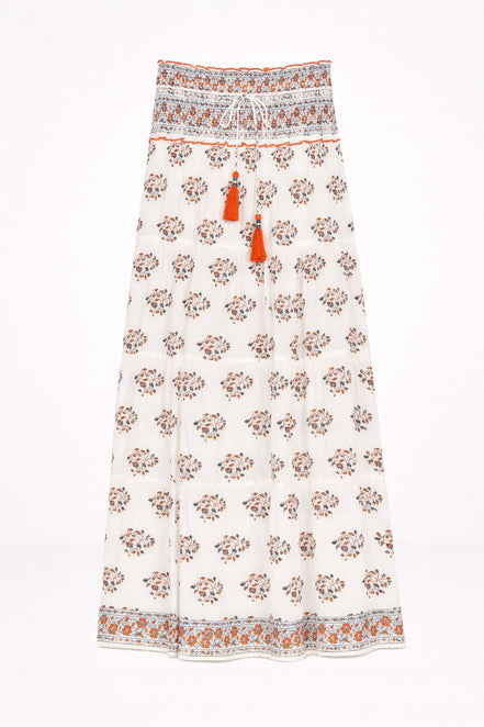 MA.BE Apparel, Maxi Skirt in Cotone Stella