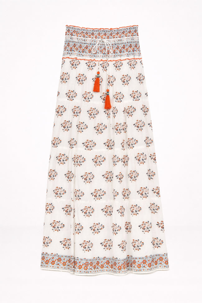MA.BE Apparel, Maxi Skirt in Cotone Stella