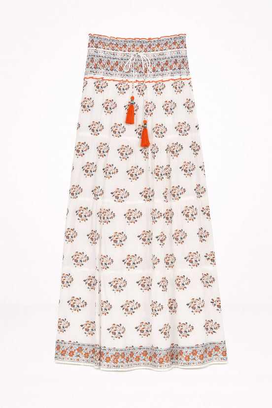 MA.BE Apparel, Maxi Skirt in Cotone Stella
