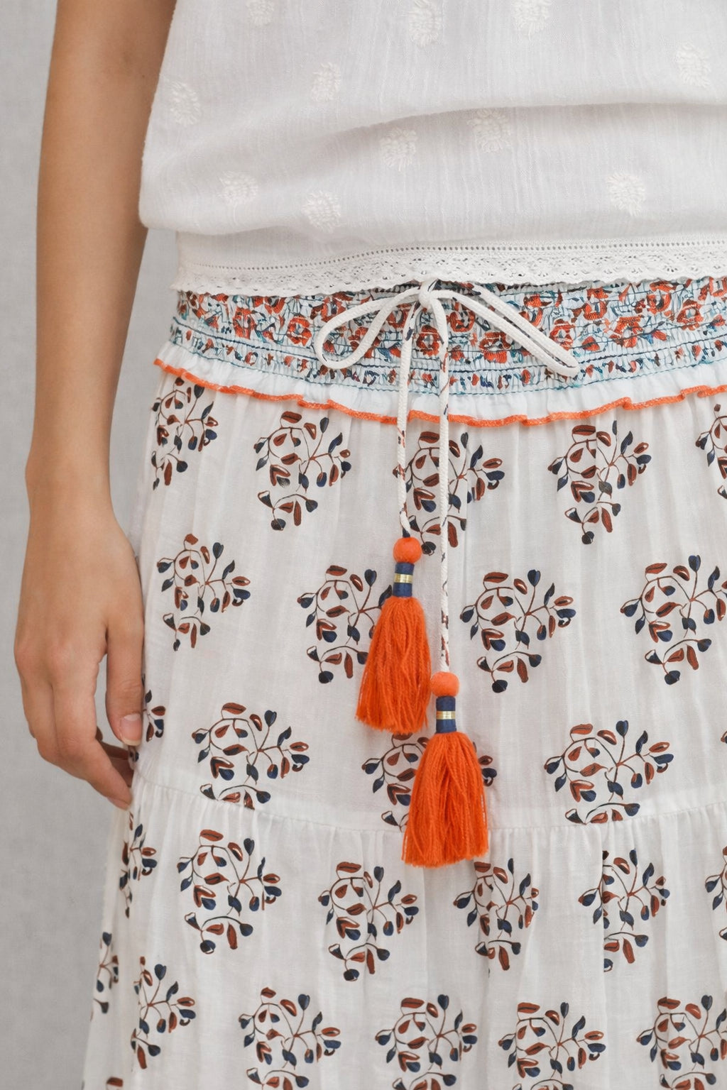 MA.BE Apparel, Maxi Skirt in Cotone Stella