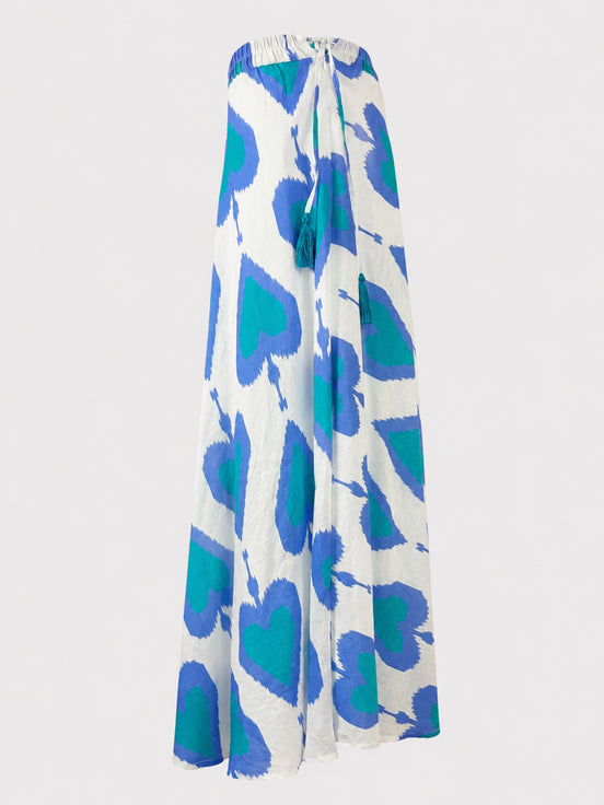 Nimo With Love, Gonna in Lino Fantasia Ikat Vanilla