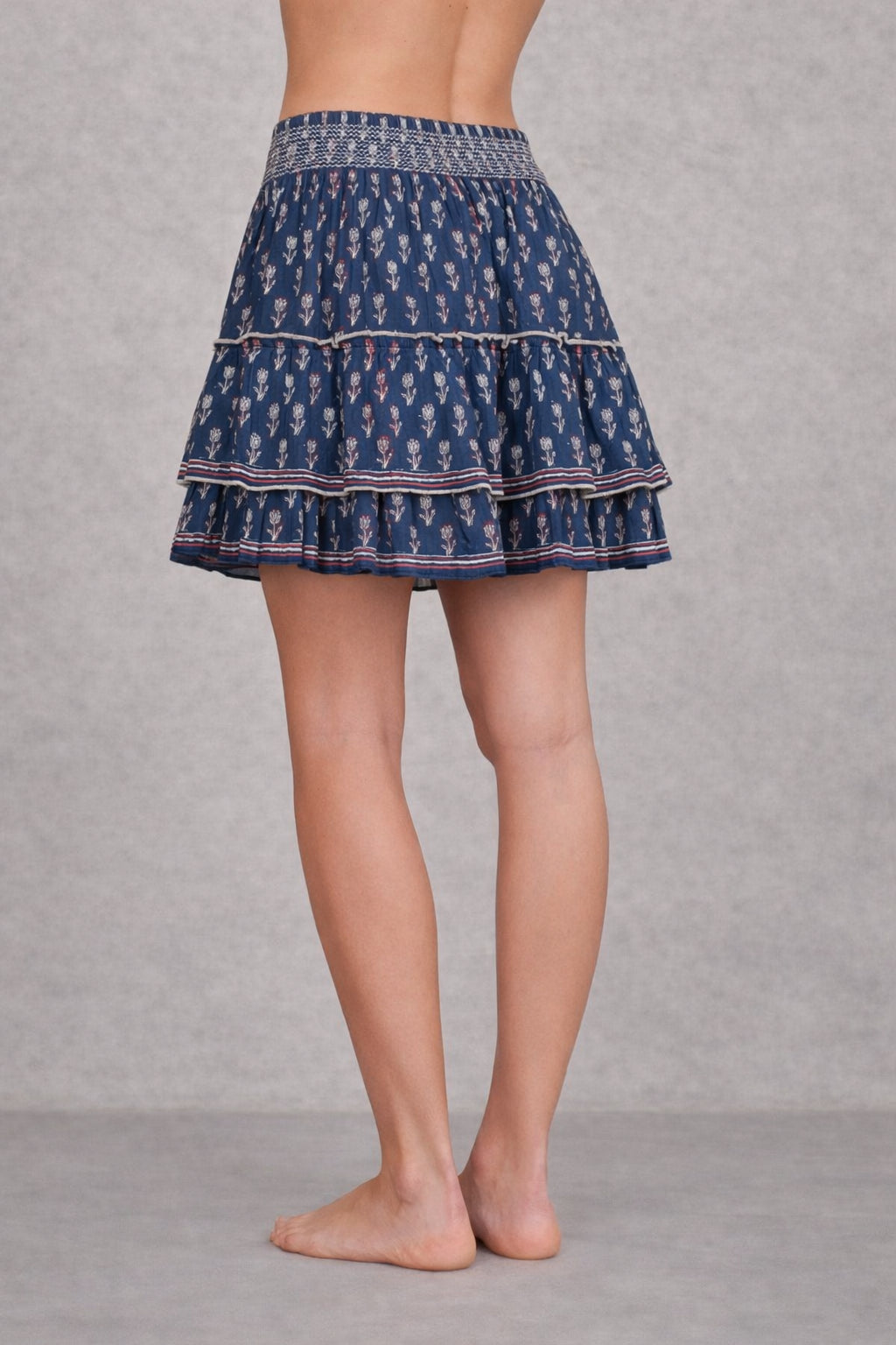 MA.BE Apparel, Mini Skirt in Cotone Stampato