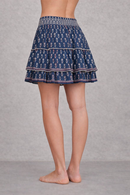 MA.BE Apparel, Mini Skirt in Cotone Stampato