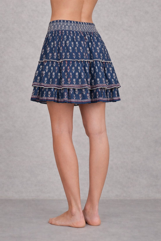MA.BE Apparel, Mini Skirt in Cotone Stampato