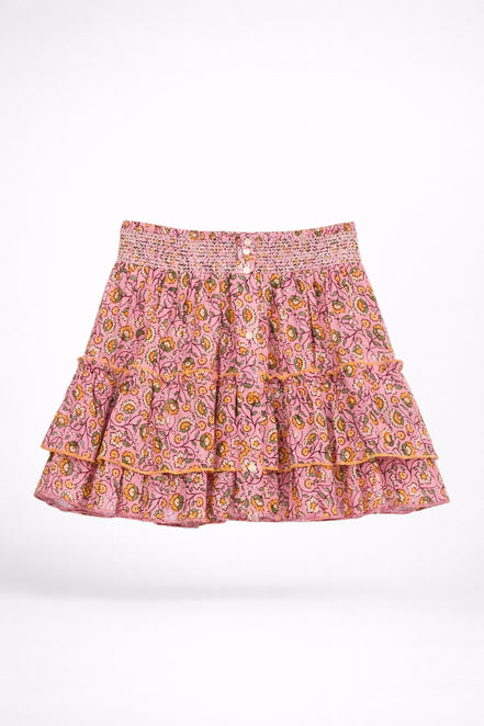 MA.BE Apparel, Mini Skirt in Cotone Stampato