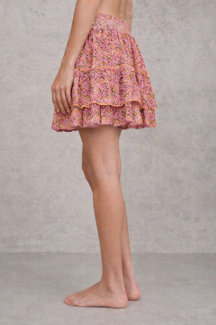 MA.BE Apparel, Mini Skirt in Cotone Stampato