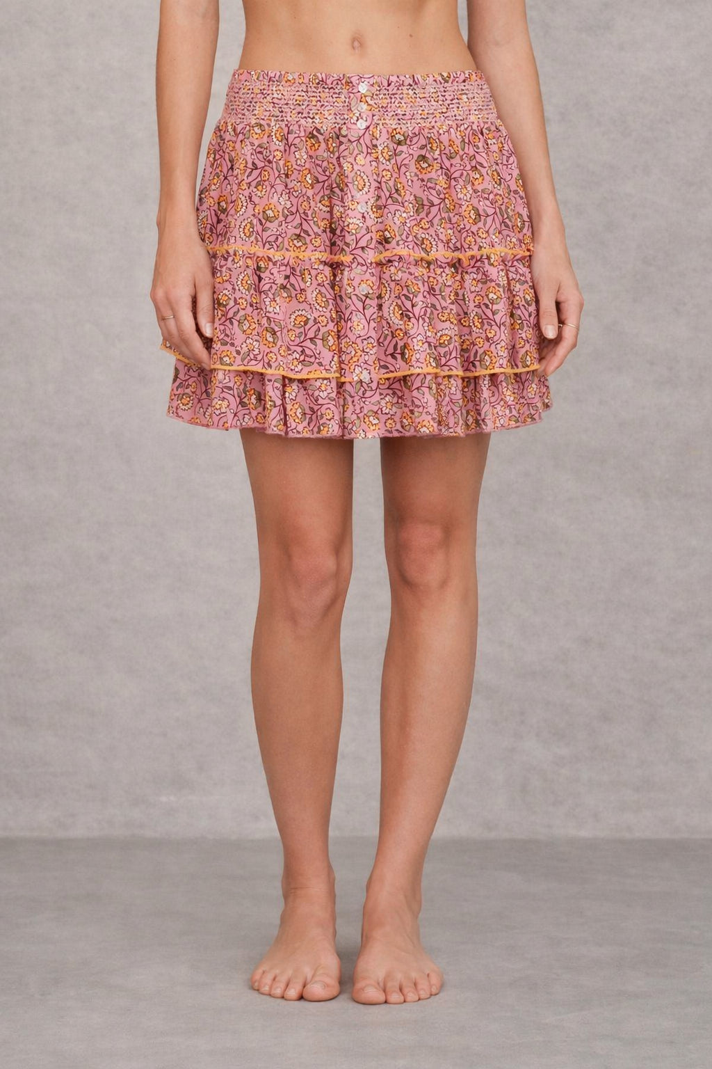 MA.BE Apparel, Mini Skirt in Cotone Stampato