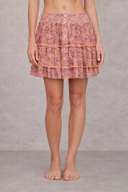 MA.BE Apparel, Mini Skirt in Cotone Stampato