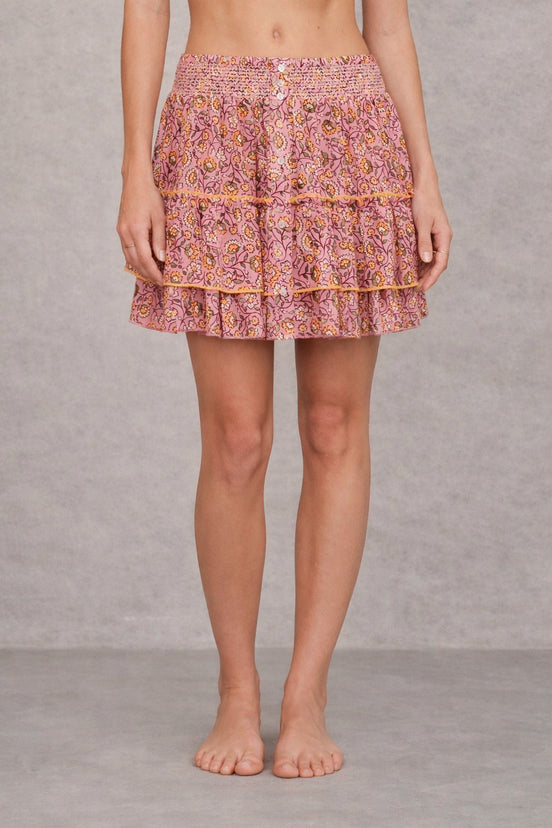 MA.BE Apparel, Mini Skirt in Cotone Stampato