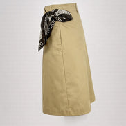 Gonna Portafoglio di Cotone con Chiusura Foulard, True Royal