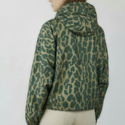 Giacca Impermeabile Animalier in Cotone Cerato Over Bazar de Luxe