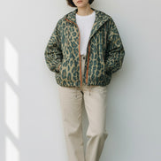 Giacca Impermeabile Animalier in Cotone Cerato Over Bazar de Luxe