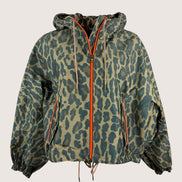 Giacca Impermeabile Animalier in Cotone Cerato Over Bazar de Luxe