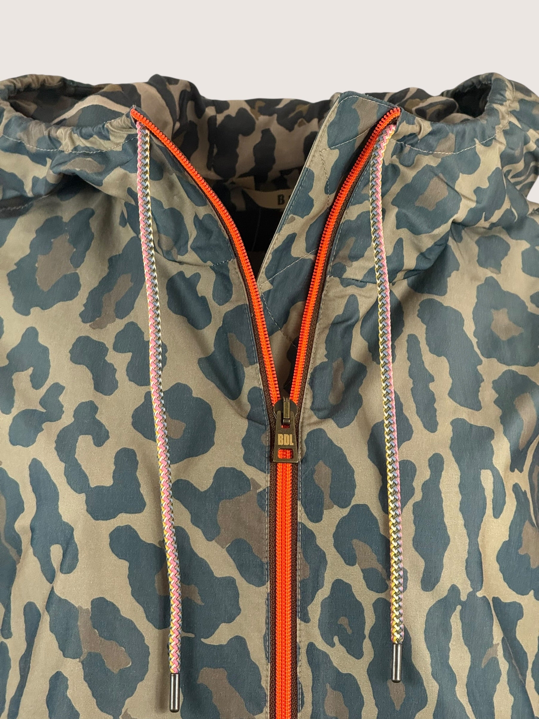 Giacca Impermeabile Animalier in Cotone Cerato Over Bazar de Luxe