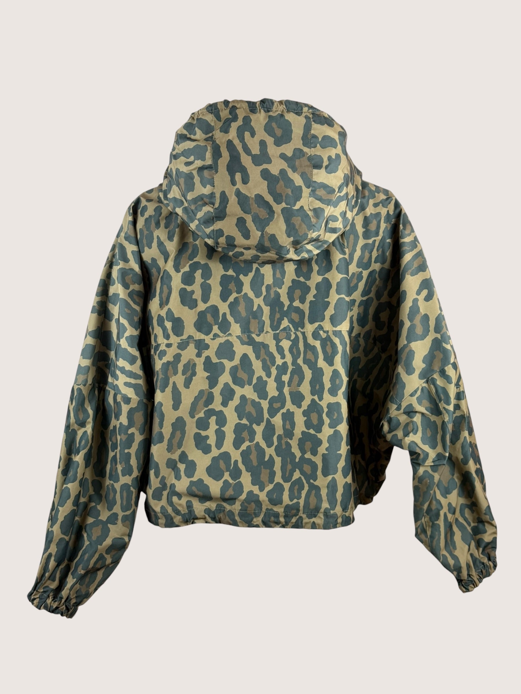 Giacca Impermeabile Animalier in Cotone Cerato Over Bazar de Luxe